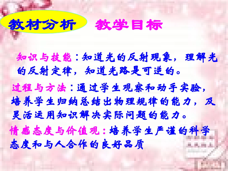 《光的反射》说课课件_第3页