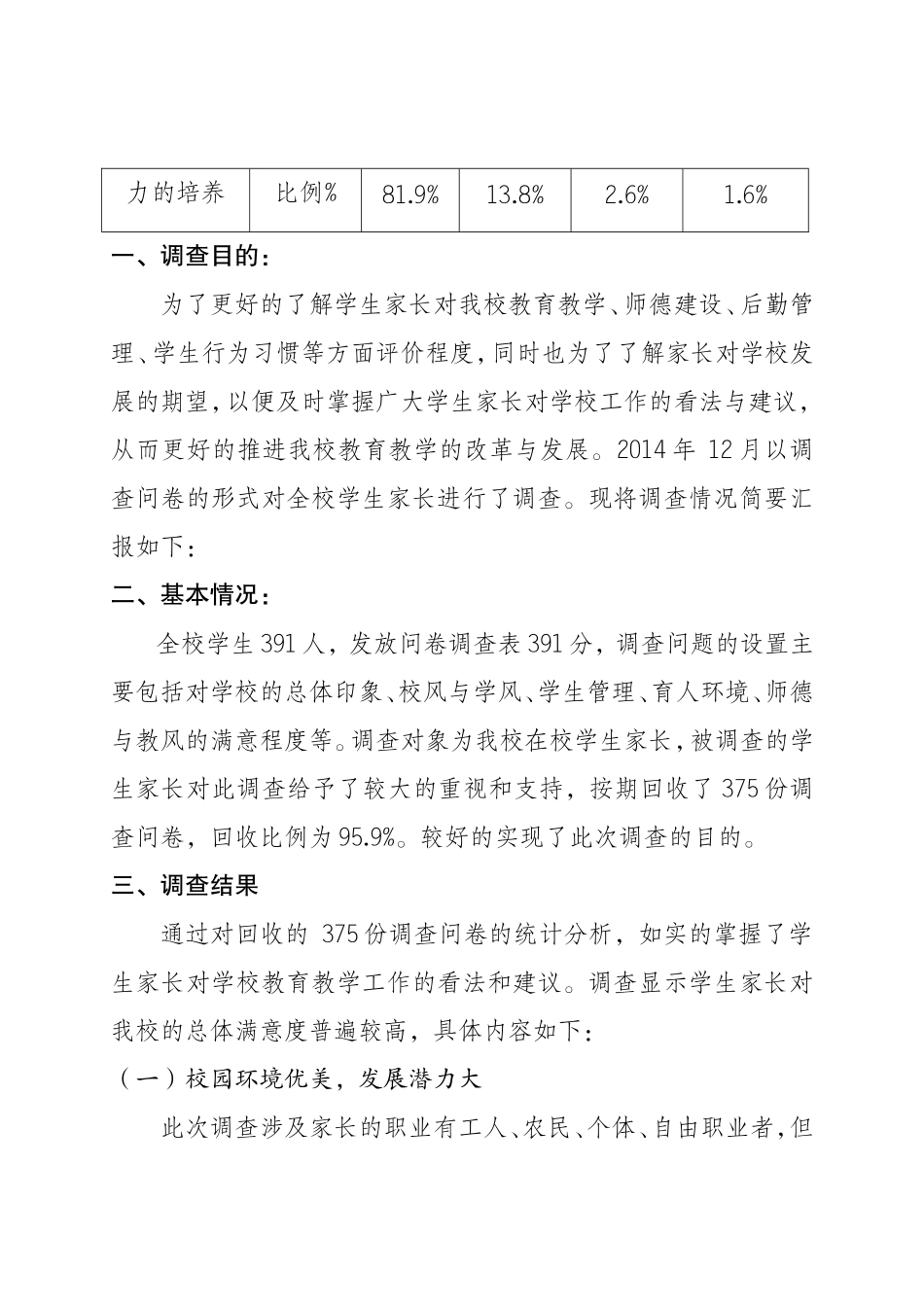 社会对学校评价问卷调查报告_第3页