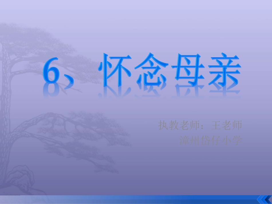 怀念母亲___通用(已改免费)_第1页