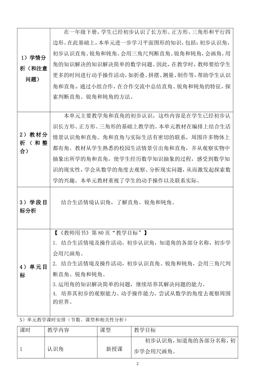 角的初步认识教案（新）_第2页