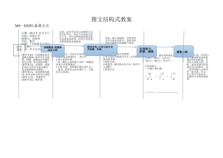 图文结构式教案（学习方式训练）