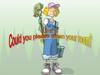 2014人教八年级英语下Unit3_could_you_please_clean_your_room_课件