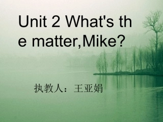 人教版PEP小学英语六年级下册第二单元第四课时课件