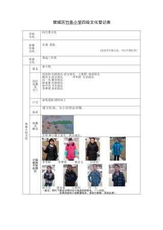 六（3）学校四级文化统计表