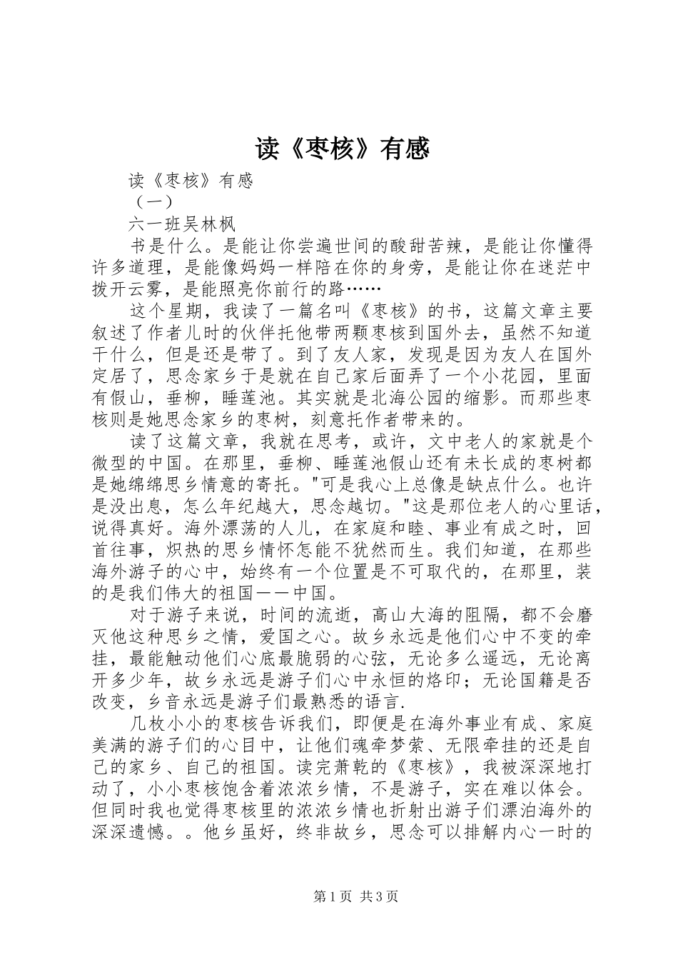 读《枣核》有感_第1页