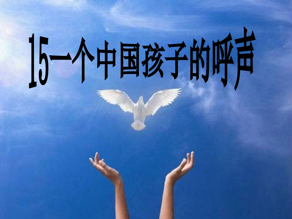 《一个中国孩子的呼声》教学PPT_第2页