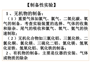 2014高考化学实验总复习