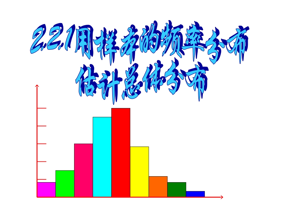 高一数学用样本的频率分布估计总体分布2_第1页