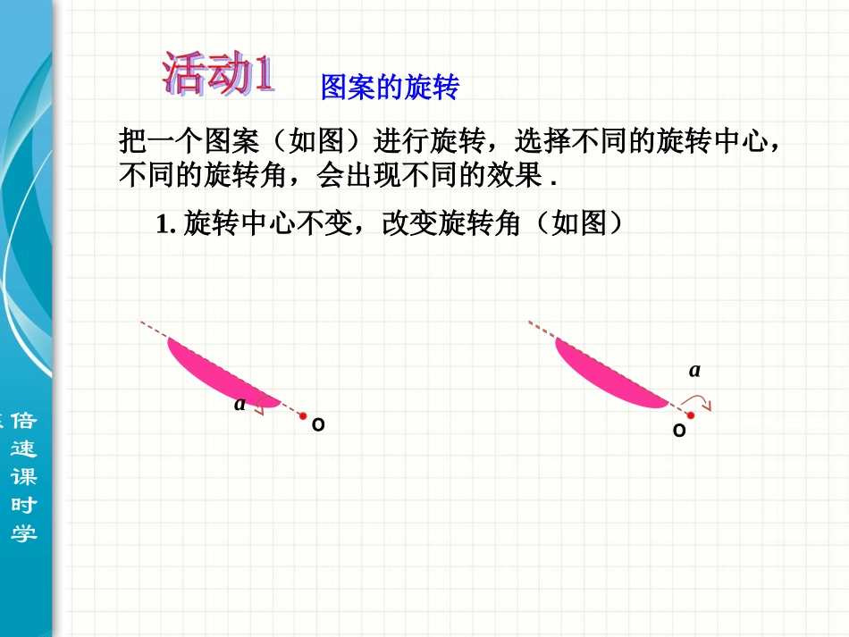 【倍速课时学练】（2014秋开学）人教版九年级数学上册231图形的旋转（第2课时）课件_第2页