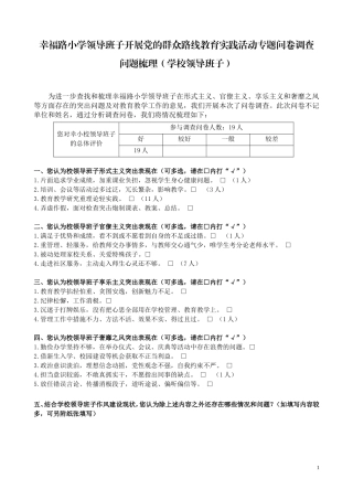 幸福路小学开展党的群众路线-调查问卷（杨方）