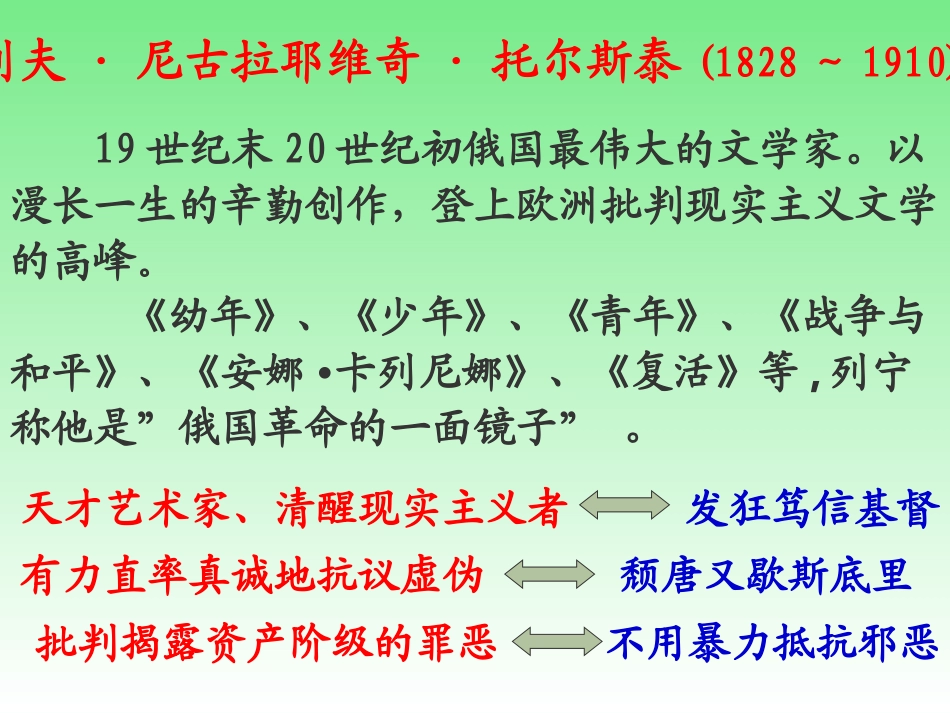 《列夫·托尔斯泰》课件_第3页