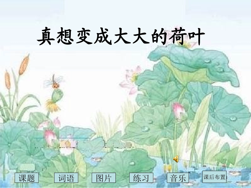 真想变成大大的荷叶_第1页