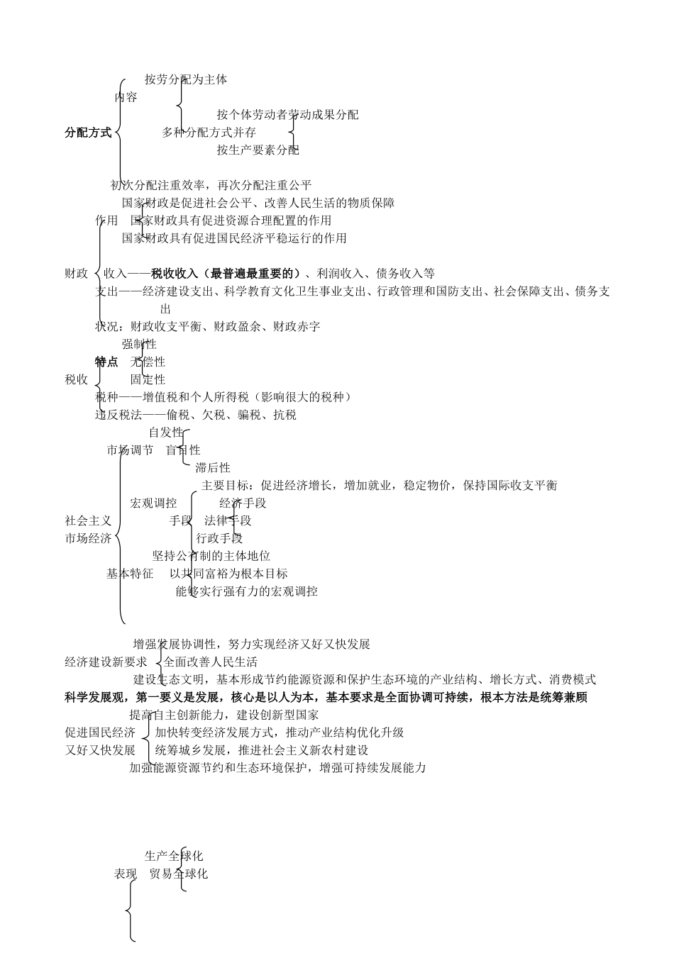 经济生活知识结构图_第3页