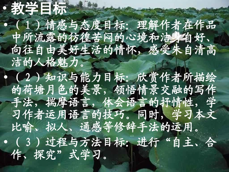 《荷塘月色》优秀教案_第2页