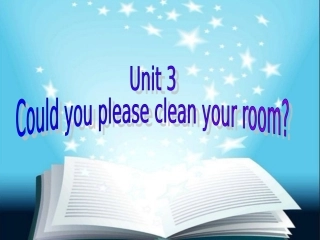 2014年春人教版新目标最新八年级英语下册_Unit3_Could_you_please_clean_your_room_Section_A_1