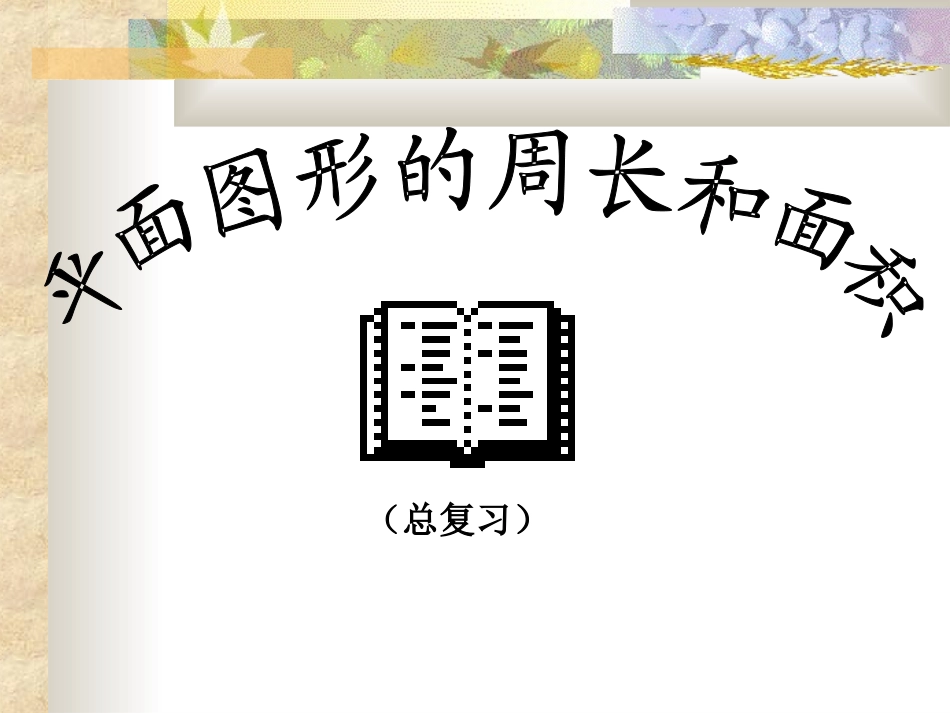 平面图形的周长和面积_第1页