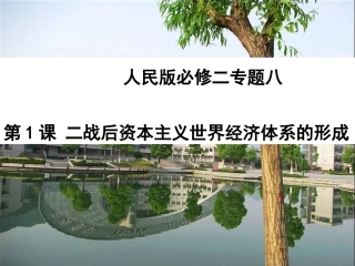 必修二战后资本主义世界体系