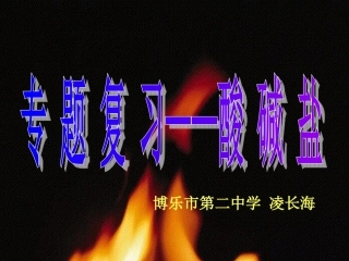 《酸碱盐专题复习》课件