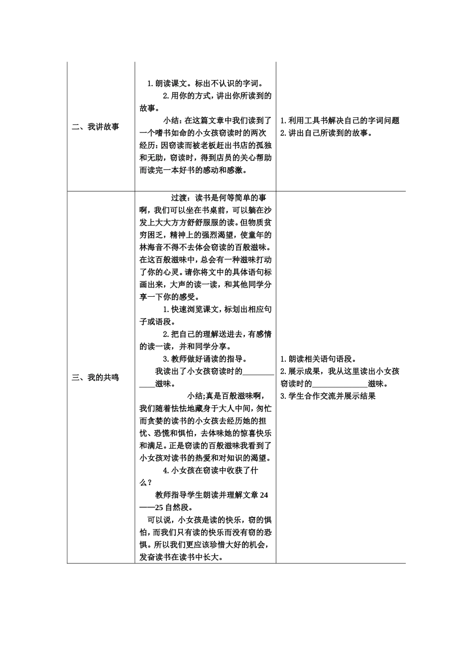 《窃读记》教学设计方案_第2页