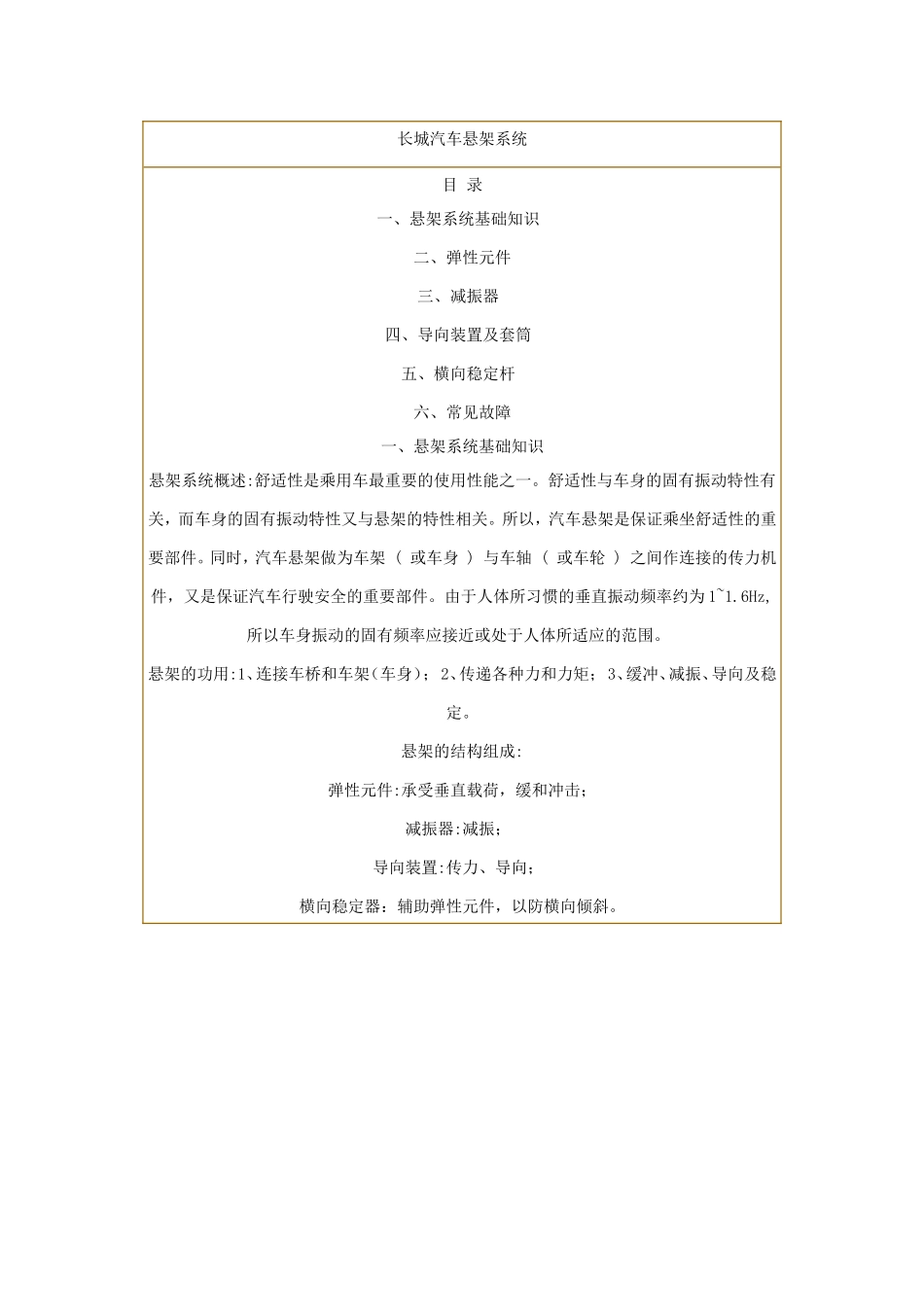 汽车悬架系统_第1页