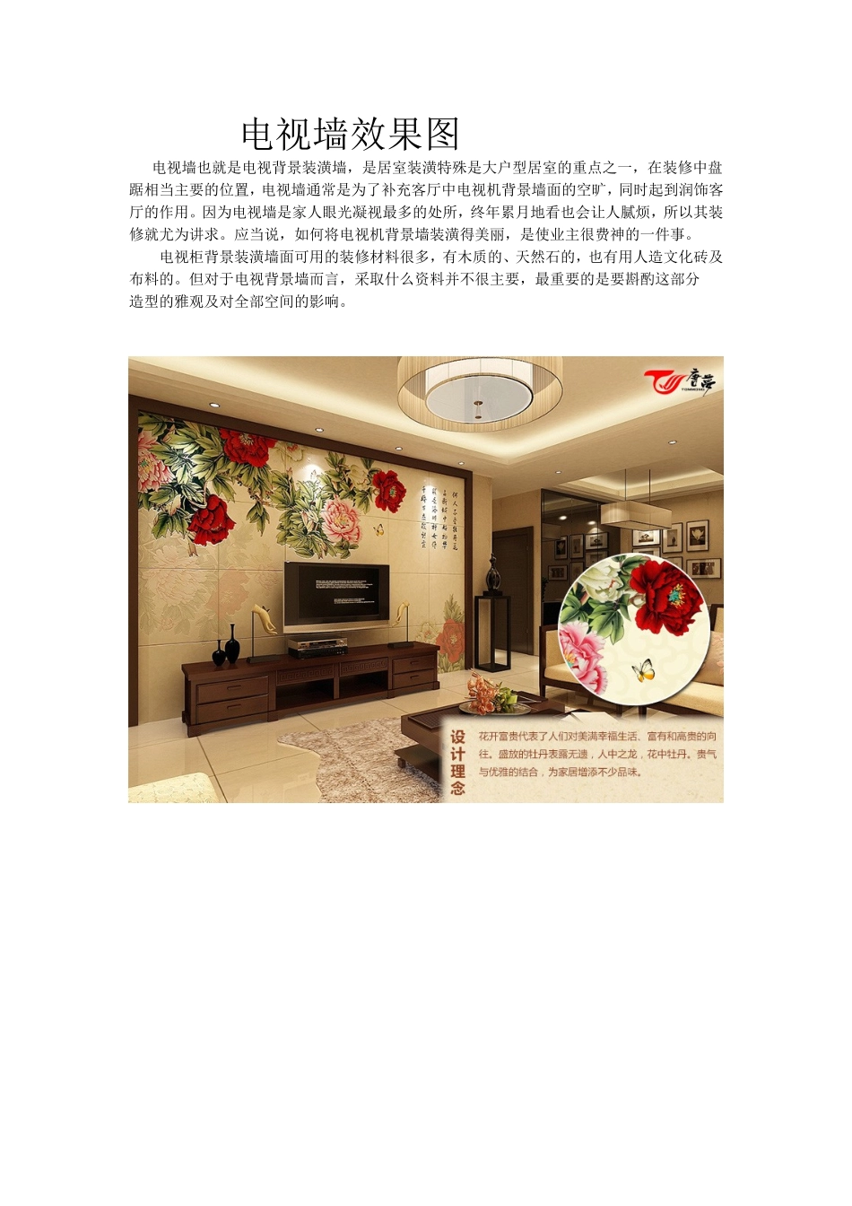 电视墙装修效果图大全2013图片_第1页