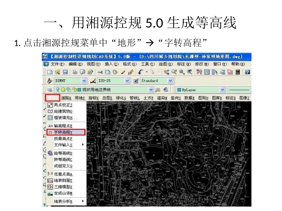 湘源控规5.0 &amp; ArcGIS10.0地形分析_第2页
