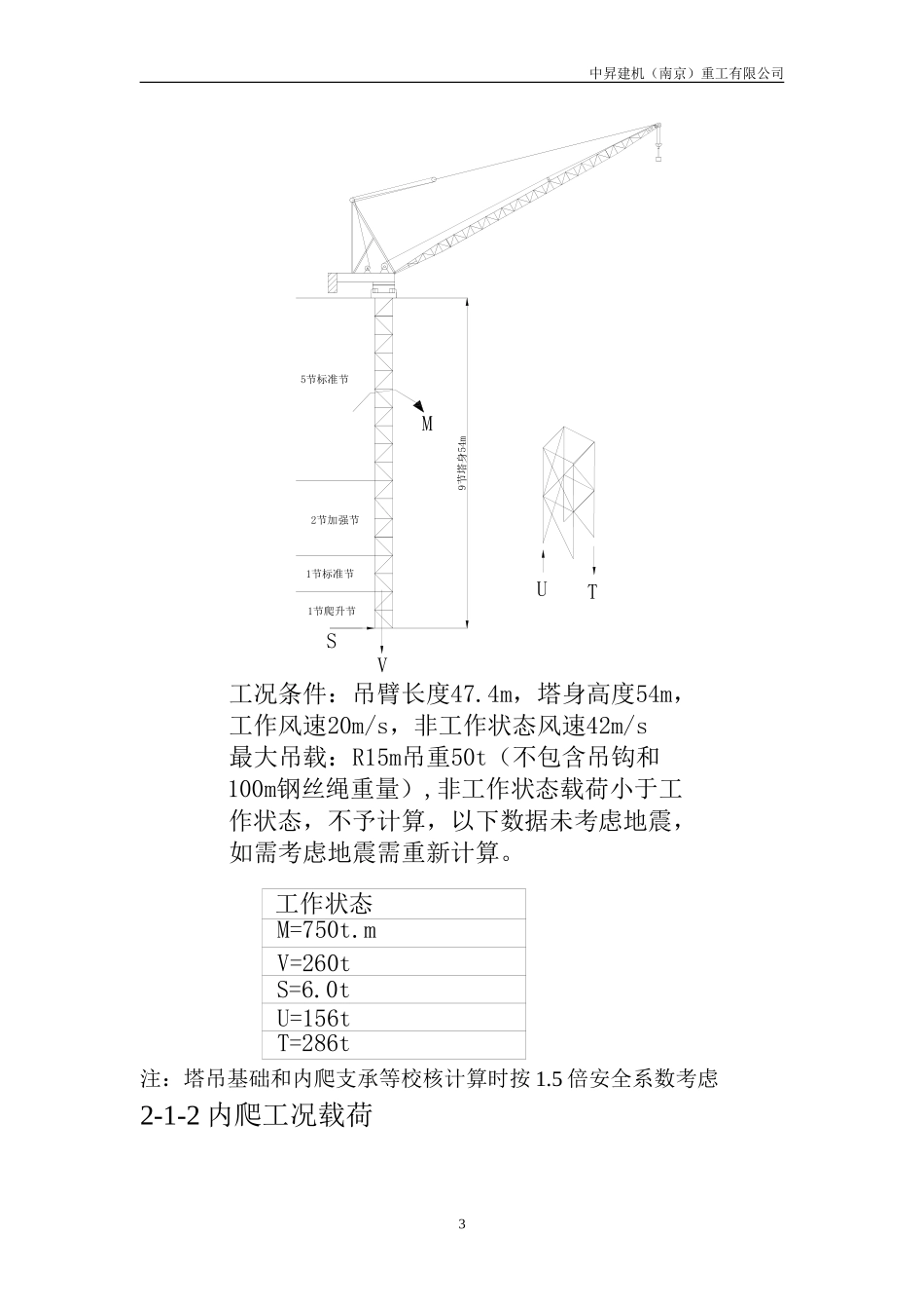 ZSL750动臂塔吊详细参数及其使用说明_第3页