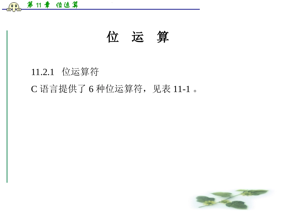 c程 位运算_第1页