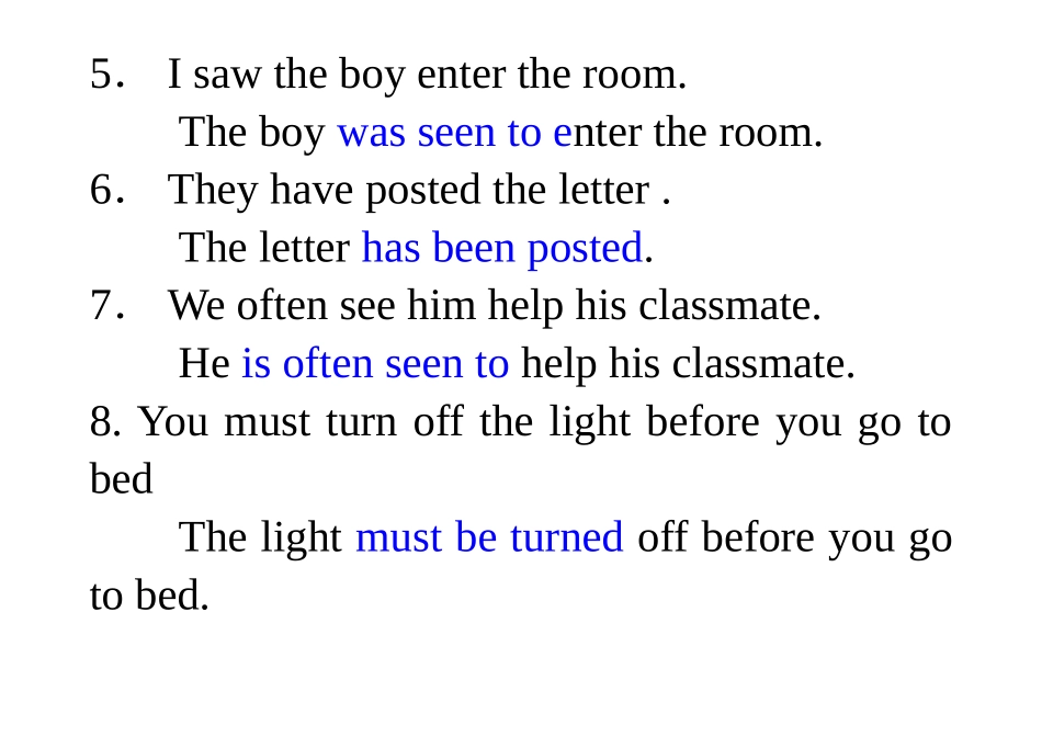 主动语态改为被动语态_第2页