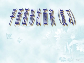 平面图形的面积复习