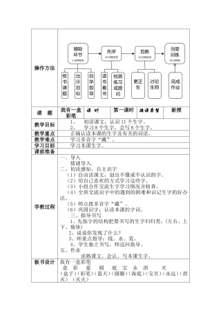 我有一盒彩笔