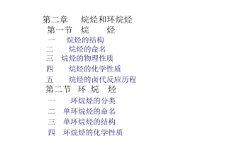 烷烃与环烷烃