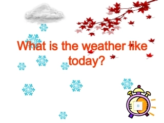 小学英语_天气课件1