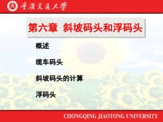 斜坡码头和浮码头