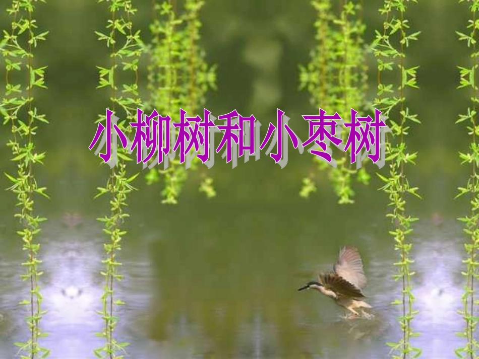 人教版小学语文二年级上册《小柳树和小枣树》PPT课件_第1页