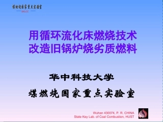 用循环床燃烧技术改造旧锅炉烧劣质燃料