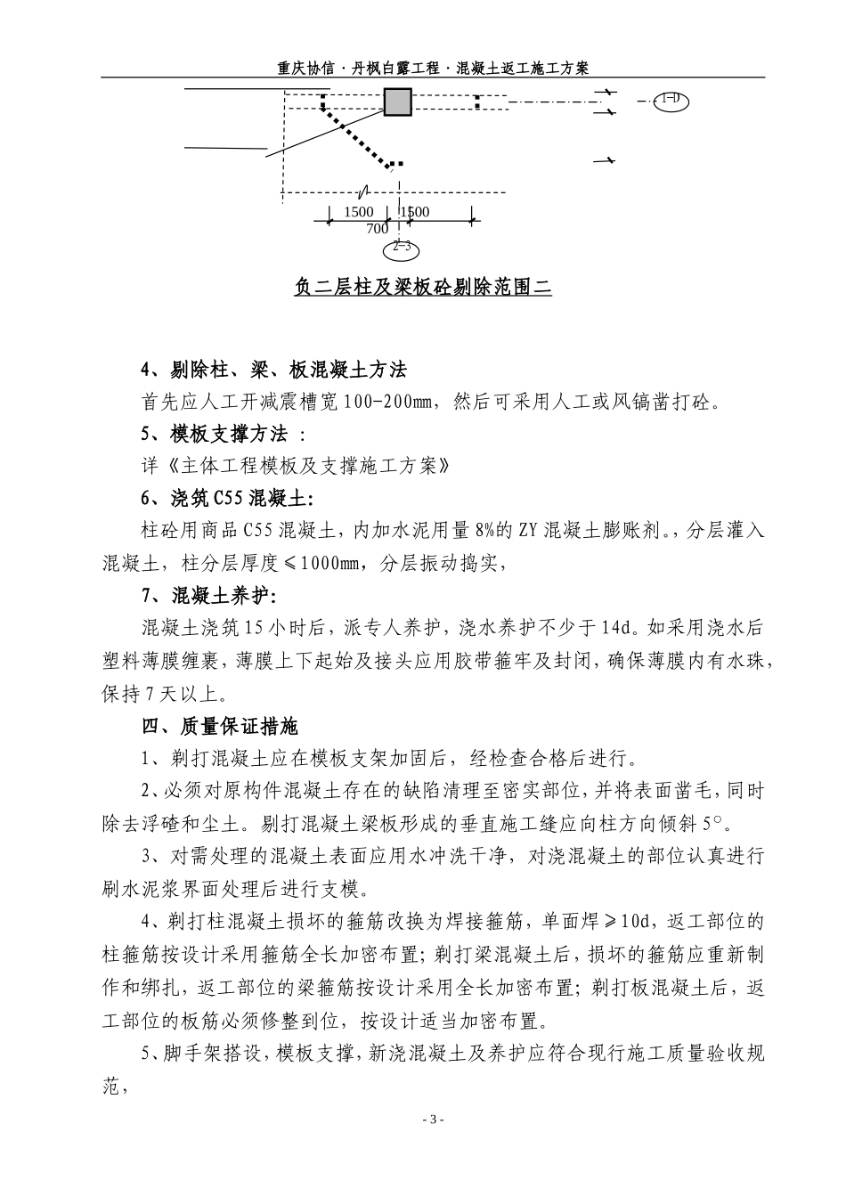 丹枫白露砼缺陷返工处理方案_第3页