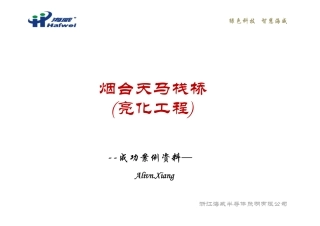 天马栈桥照明工程案例