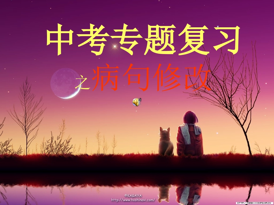 中考专题复习之病句修改_第1页