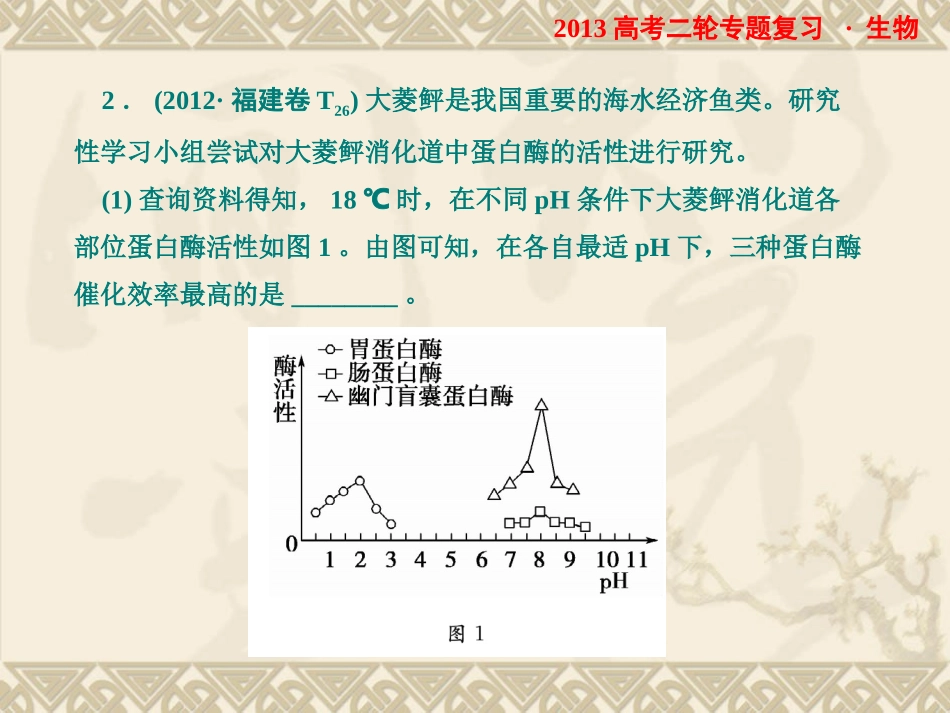 2013高考二轮专题复习生物课件：21酶与ATP_第2页