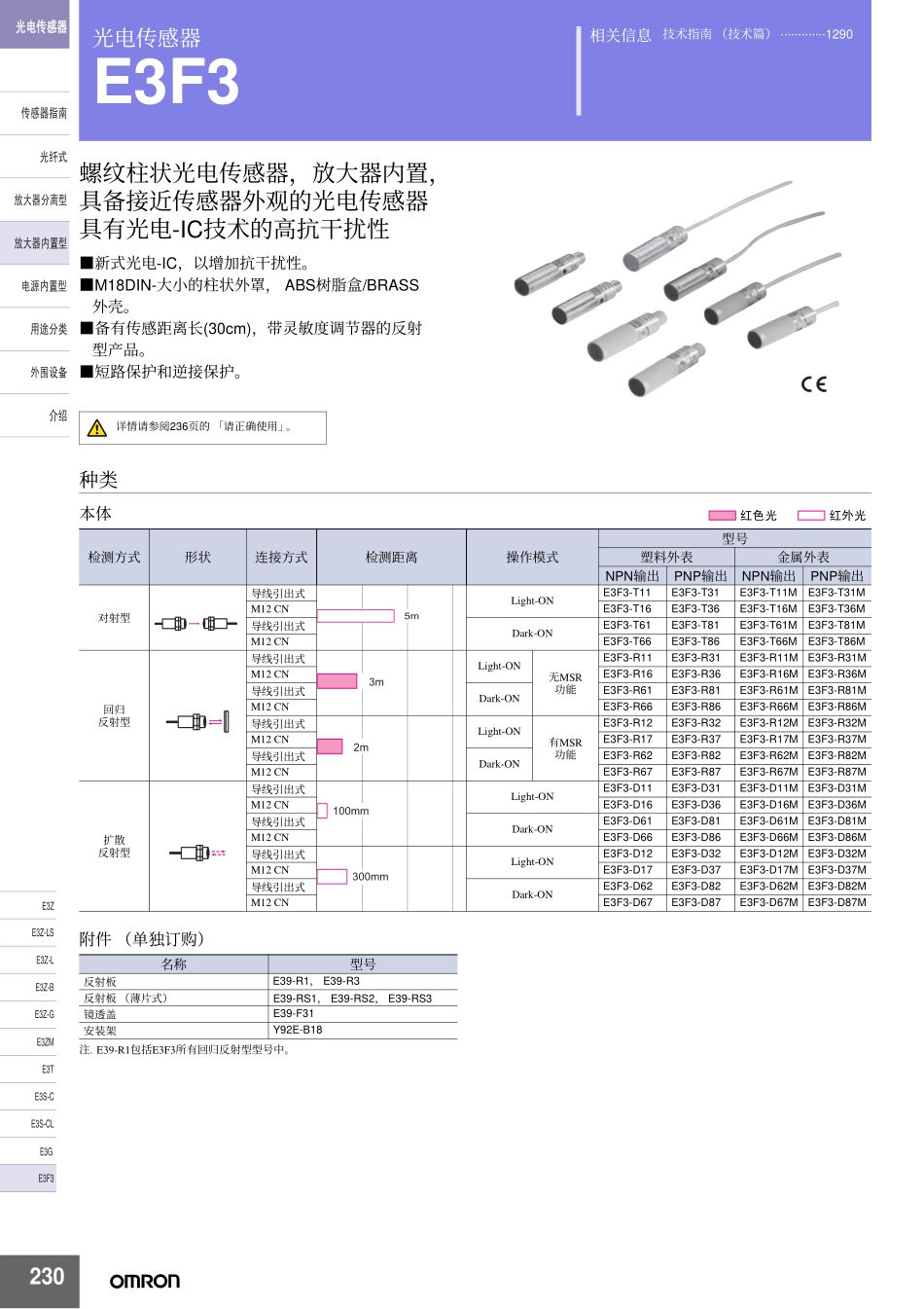 光电传感器E3F3_第1页