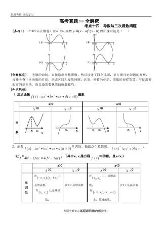 三次函数与导数