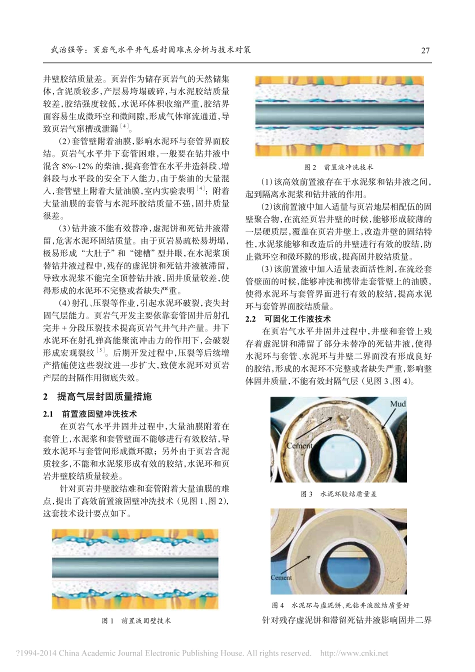 页岩气水平井气层封固难点分析与技术对策_武治强_第2页