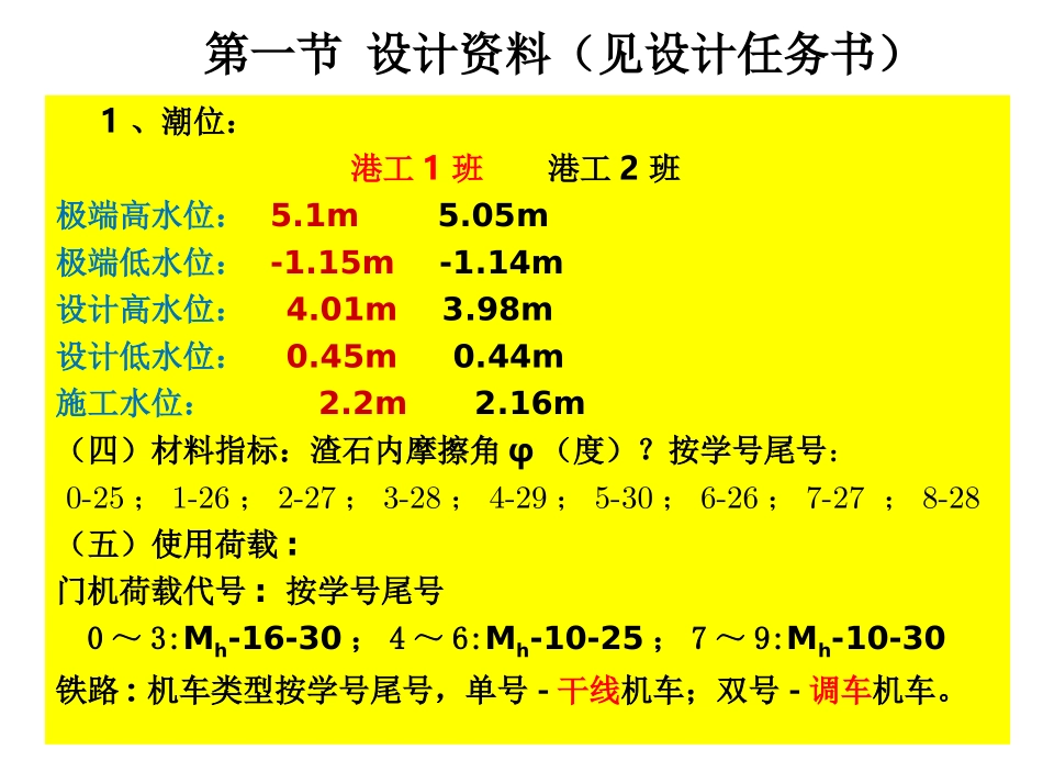 沉箱重力式码头课程设计第一讲_第2页