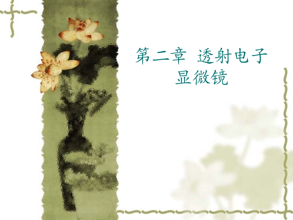 第二章 透射电子显微镜_第1页