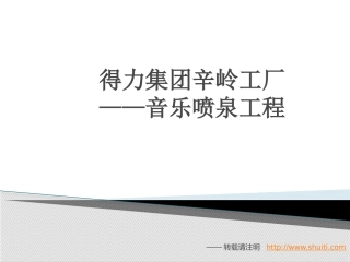 得力集团辛岭工厂音乐喷泉工程