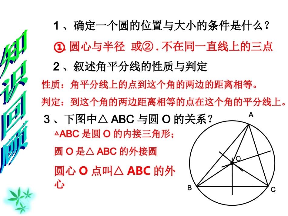 沪科版数学九下245三角形内切圆_第1页