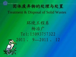 第六章_固体废物的热处理