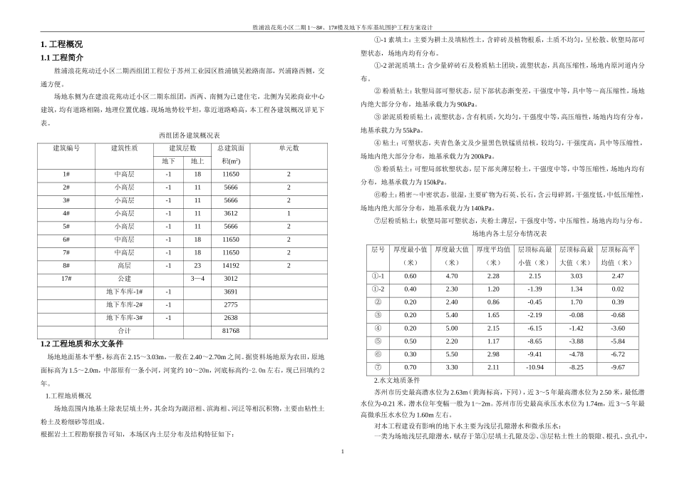 胜浦浪花苑 基坑围护方案_第1页