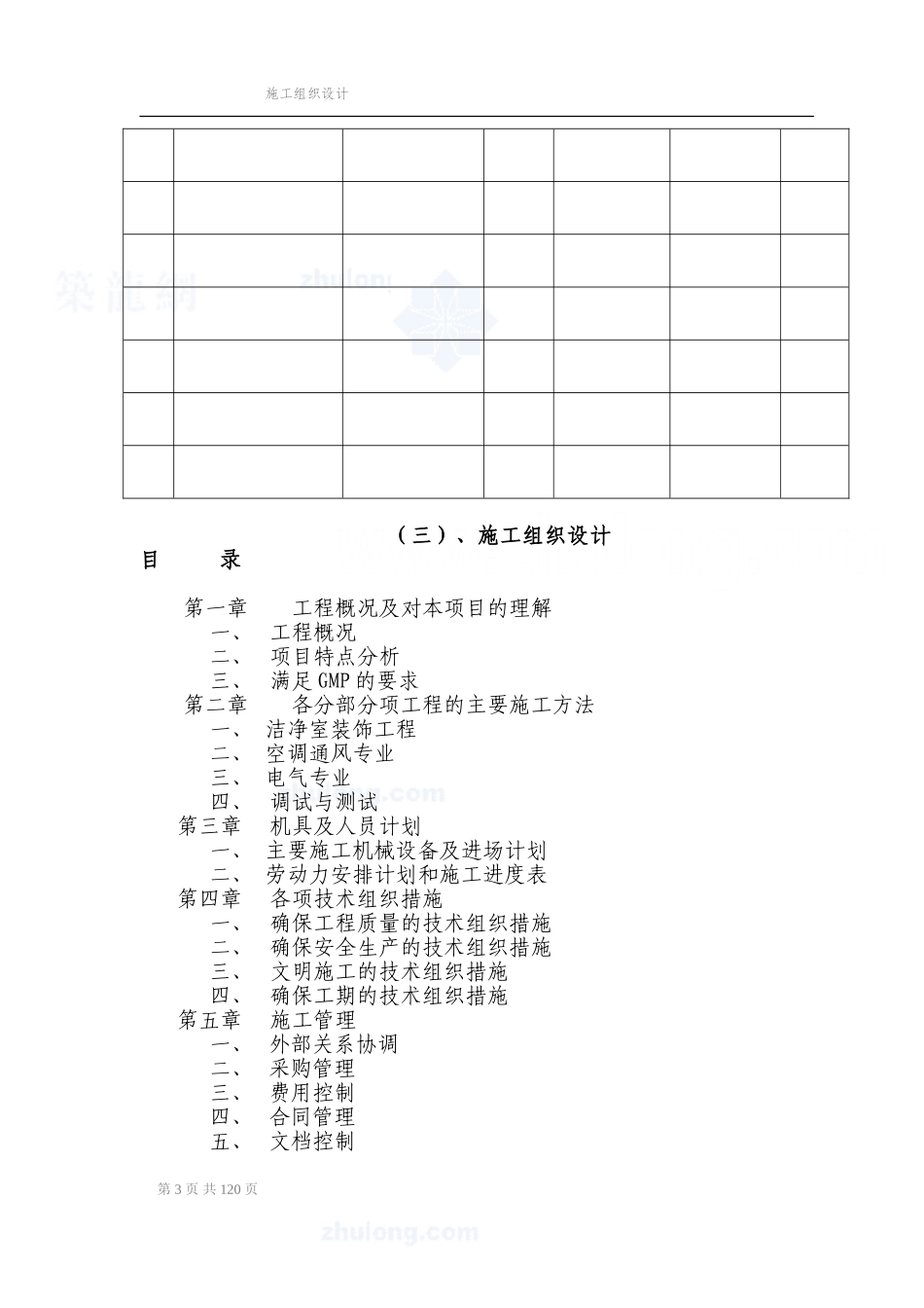 某制剂车间洁净空调工程施工组织设计_secret_第3页